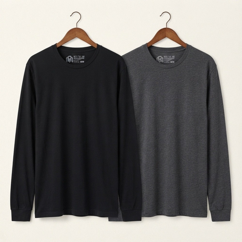 Into the AM Gorpcore Minimalist Long Sleeve T Shirt Men XL Lot of 2 Streetwear